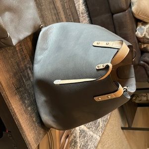 Large dark grey purse with extra insert